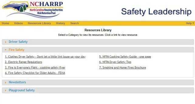 Safety Leadership Website Page